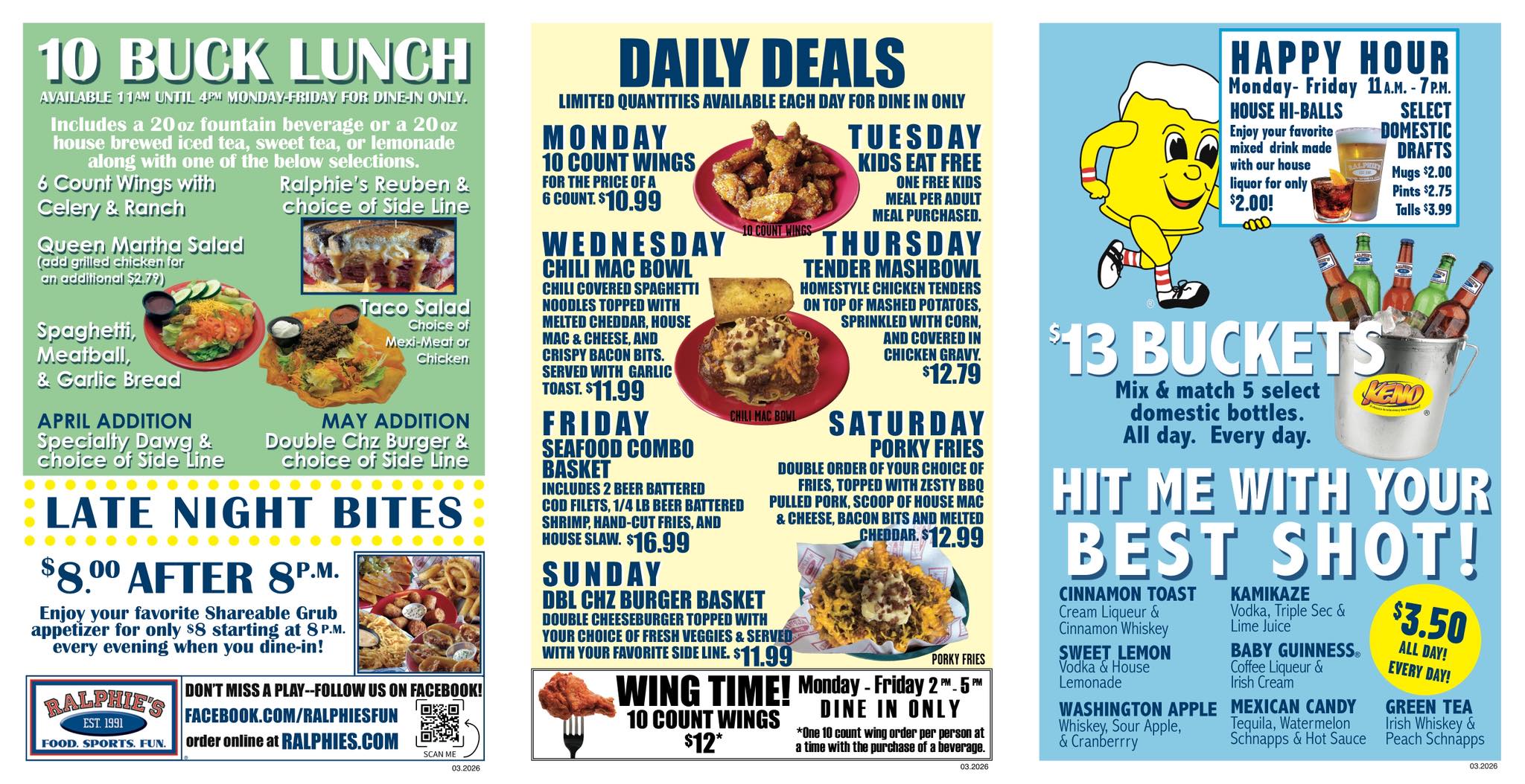 RALPHEIS MARCH 2026 SPECIALS